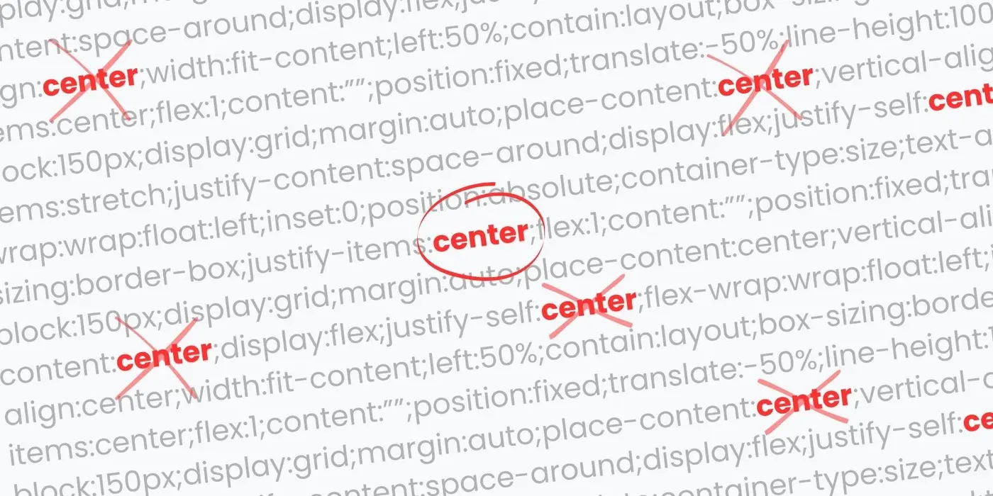 how to center an element in css