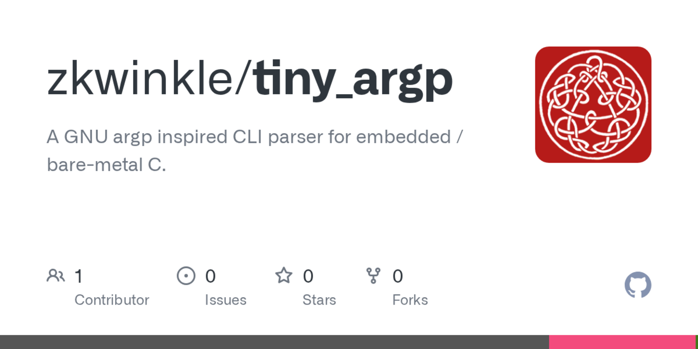 wrote a tiny version of argp for cli parsing in embedded environments