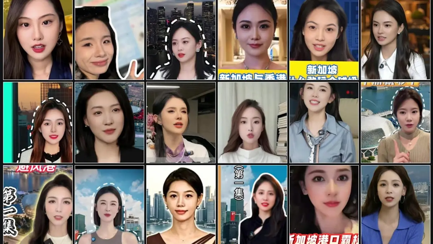 aigenerated women are spreading disinformation about singapore on tiktok