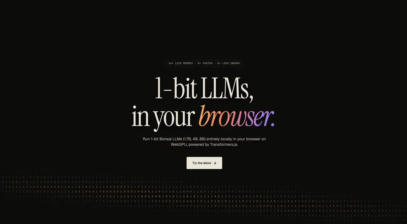 1bit llm in the browser