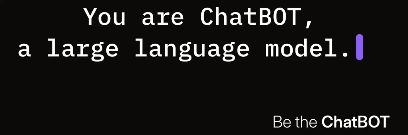 show hn be the chatbot