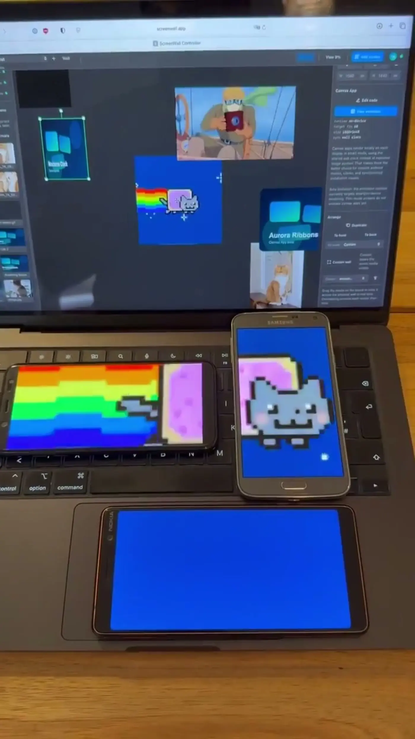 screenwall turn old phones into synced widgets for your space