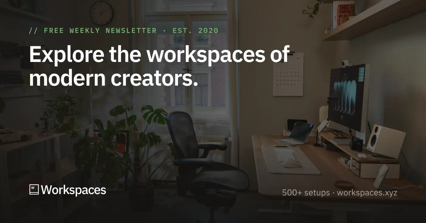 show hn explore the workspaces of modern creators
