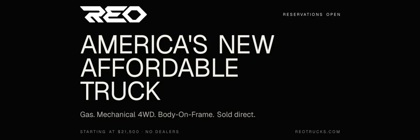 reo trucks i4 4wd pickup truck starts at 21500