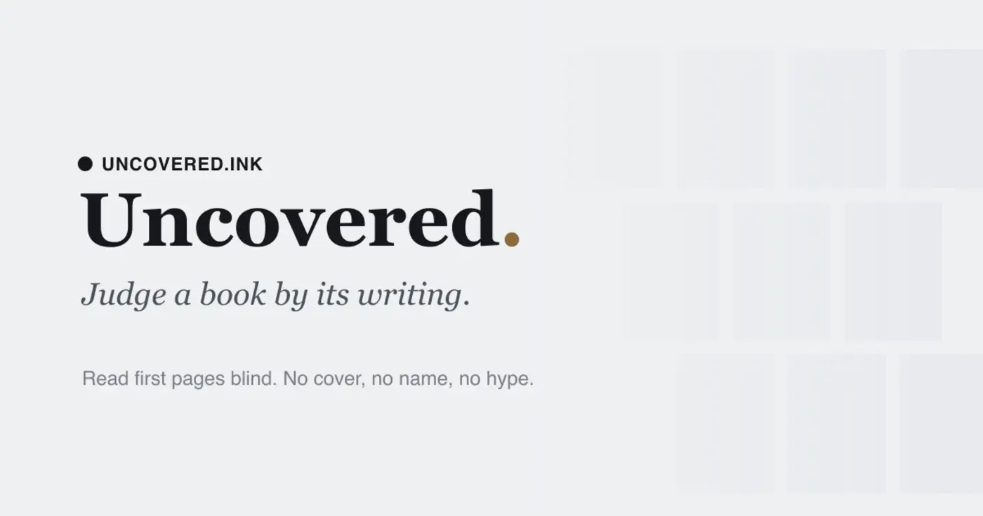 judge a book by its first pages