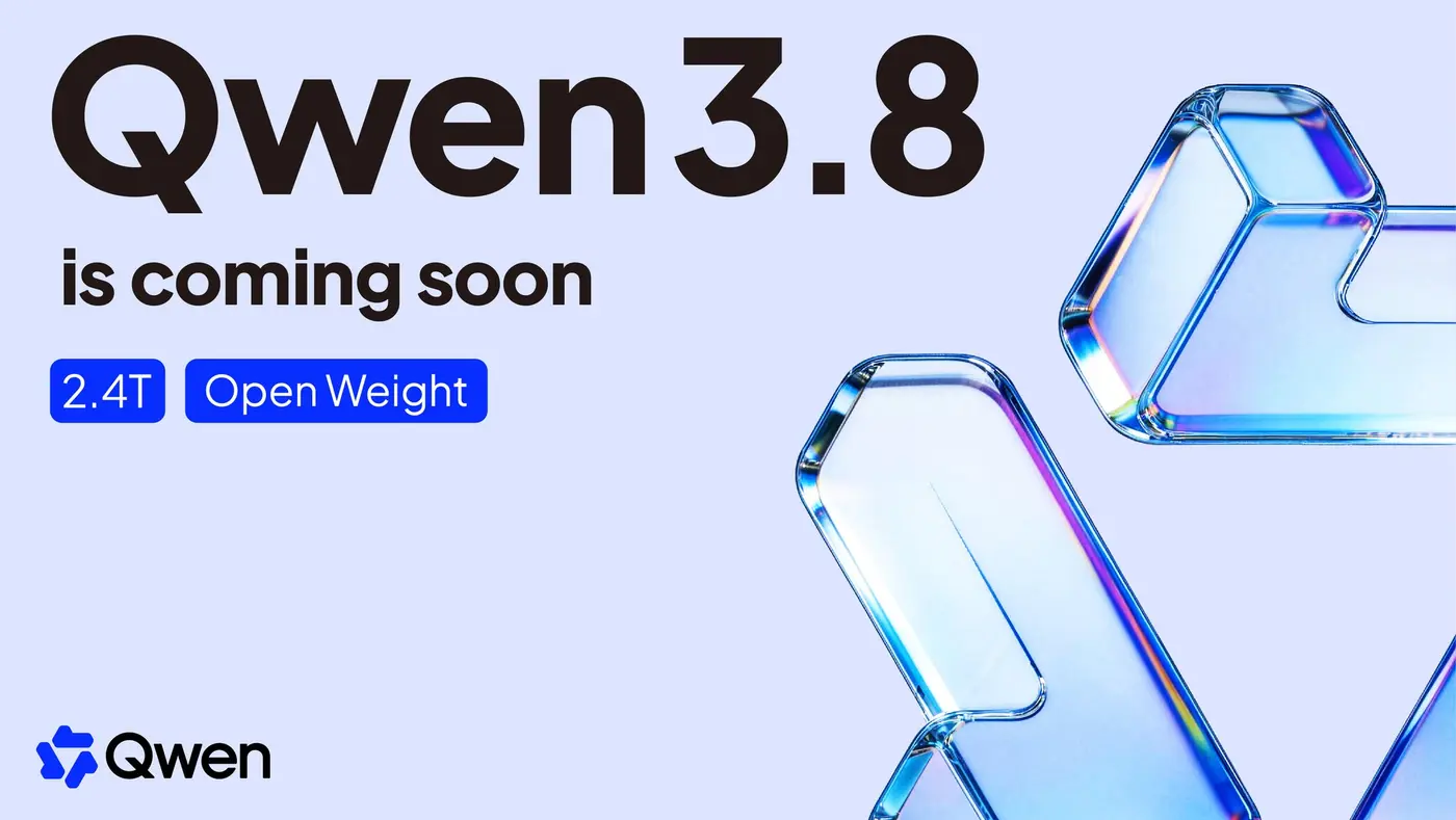 qwen38 is launching and going openweight soon