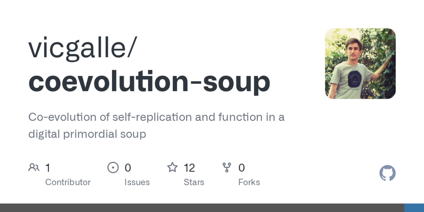 coevolution of selfreplication and function in a digital primordial soup