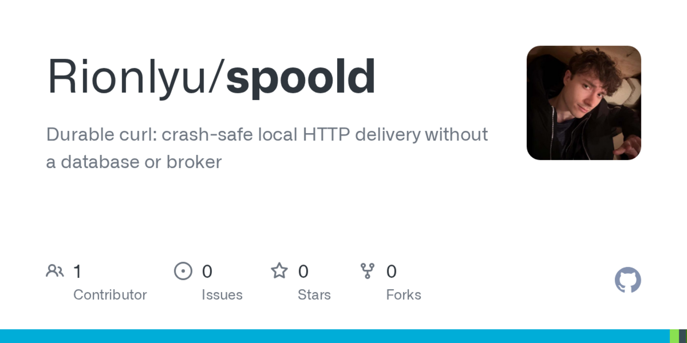 show hn spoold durable curl without a database or broker