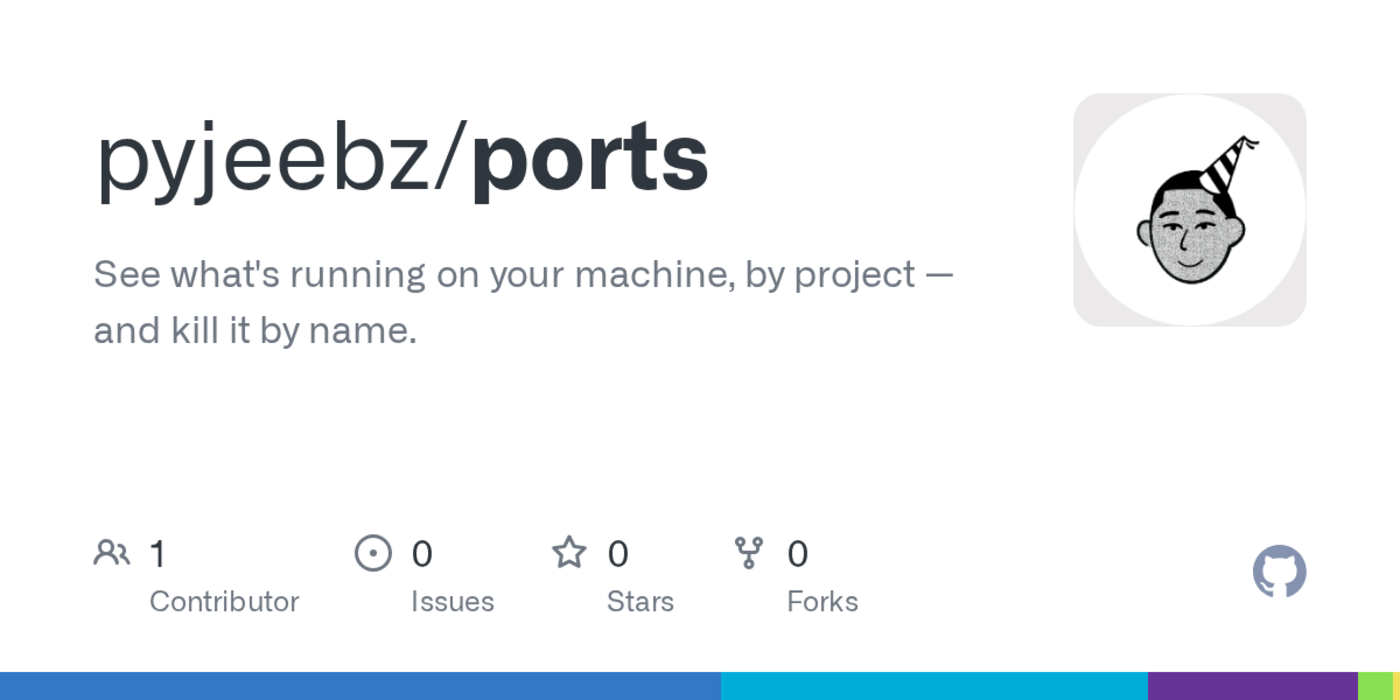 ports see whatx27s running by project and kill it by name