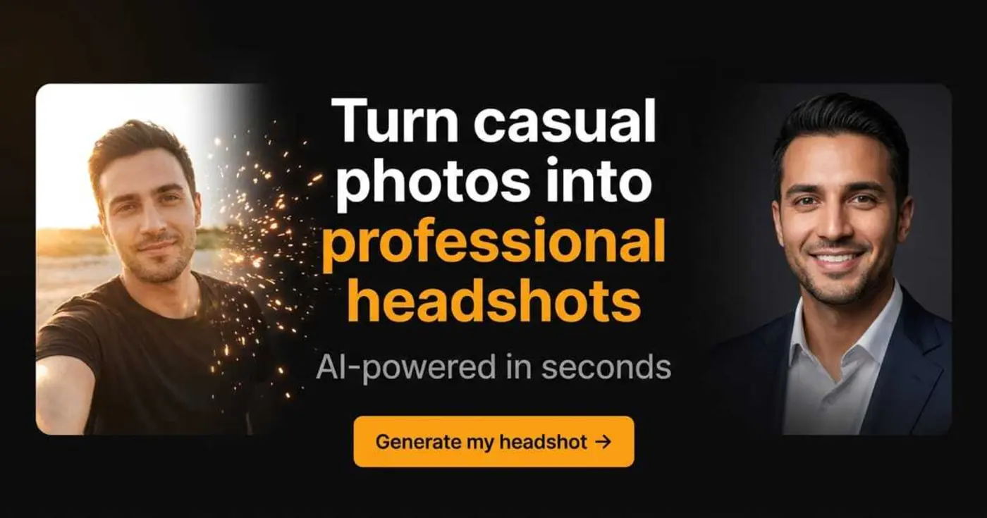 show hn turn casual photos into professional headshots with ai
