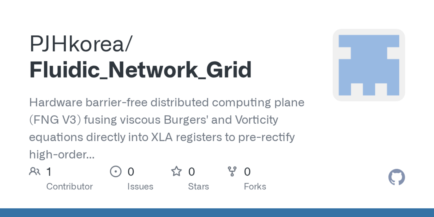 show hn fluidic network grid a branchless control plane in jax