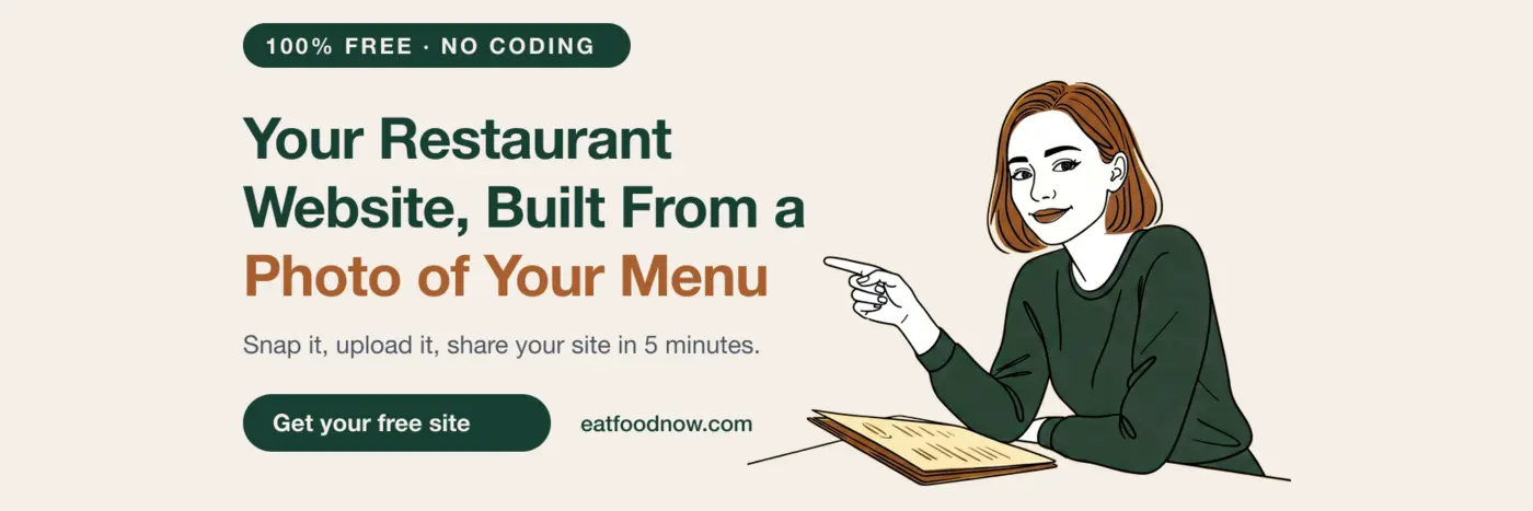 show hn take a photo of a menu get a website