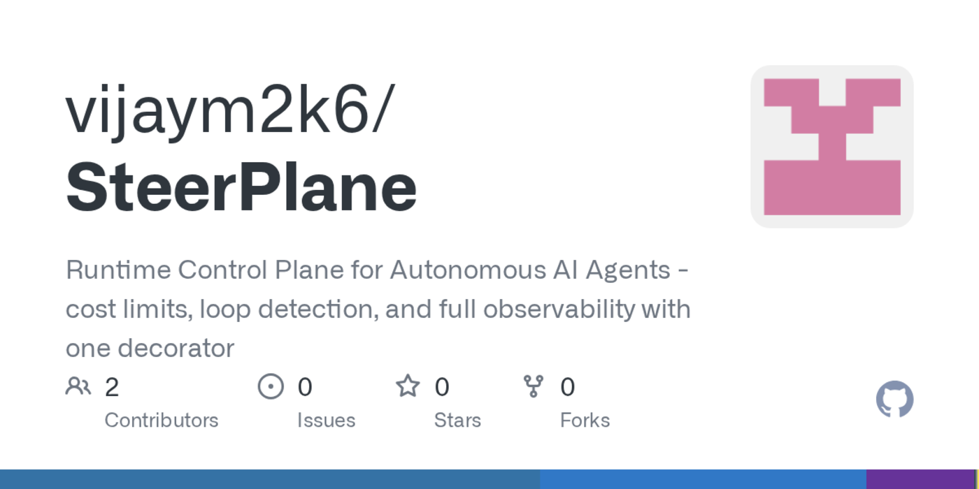 show hn steerplane opensource runtime guardrails for ai agents