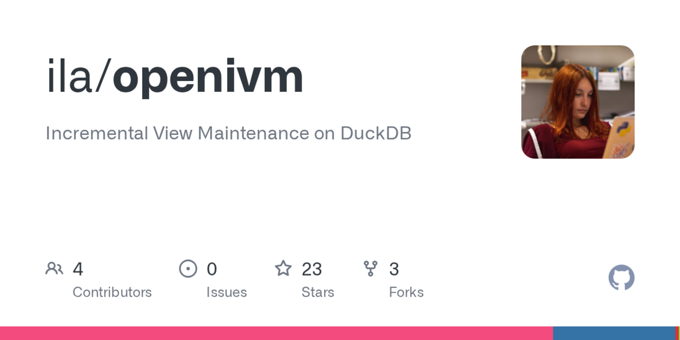 incremental view maintenance on duckdb