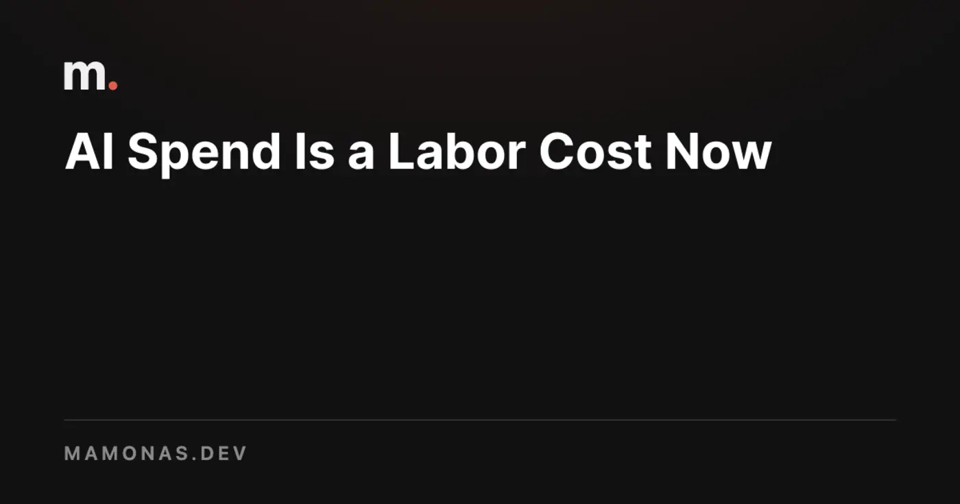 ai spend is a labor cost now