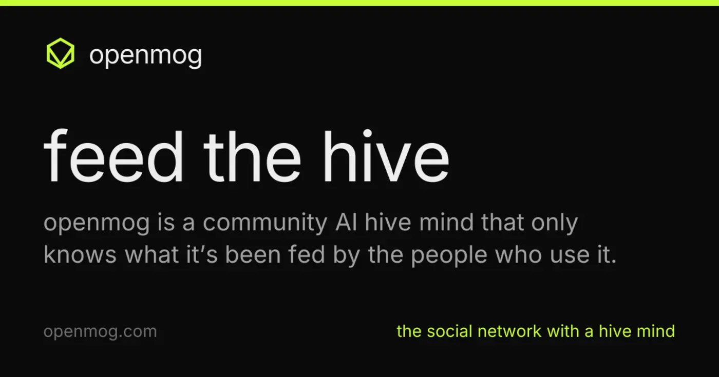 show hn openmog an ai social media app that believes whatever the crowd says