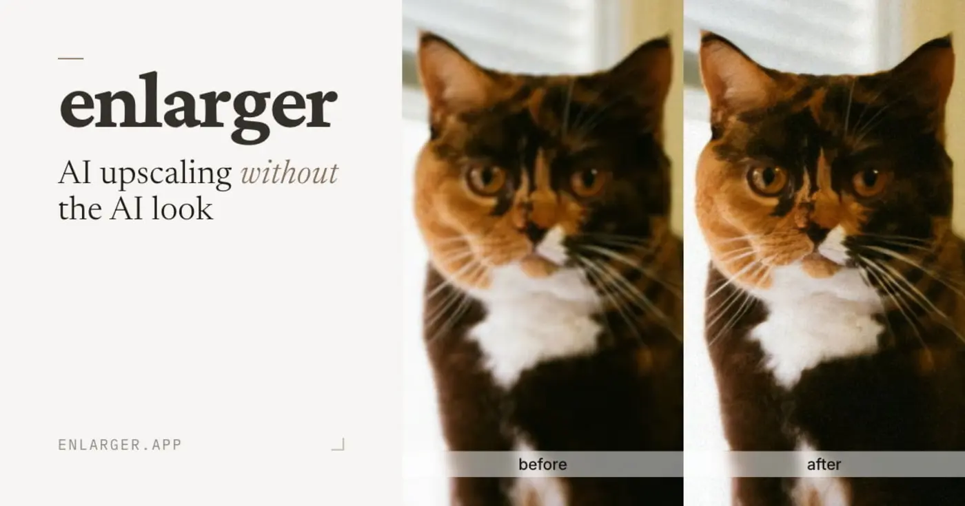 show hn enlarger a local upscaler that keeps detail instead of smoothing it