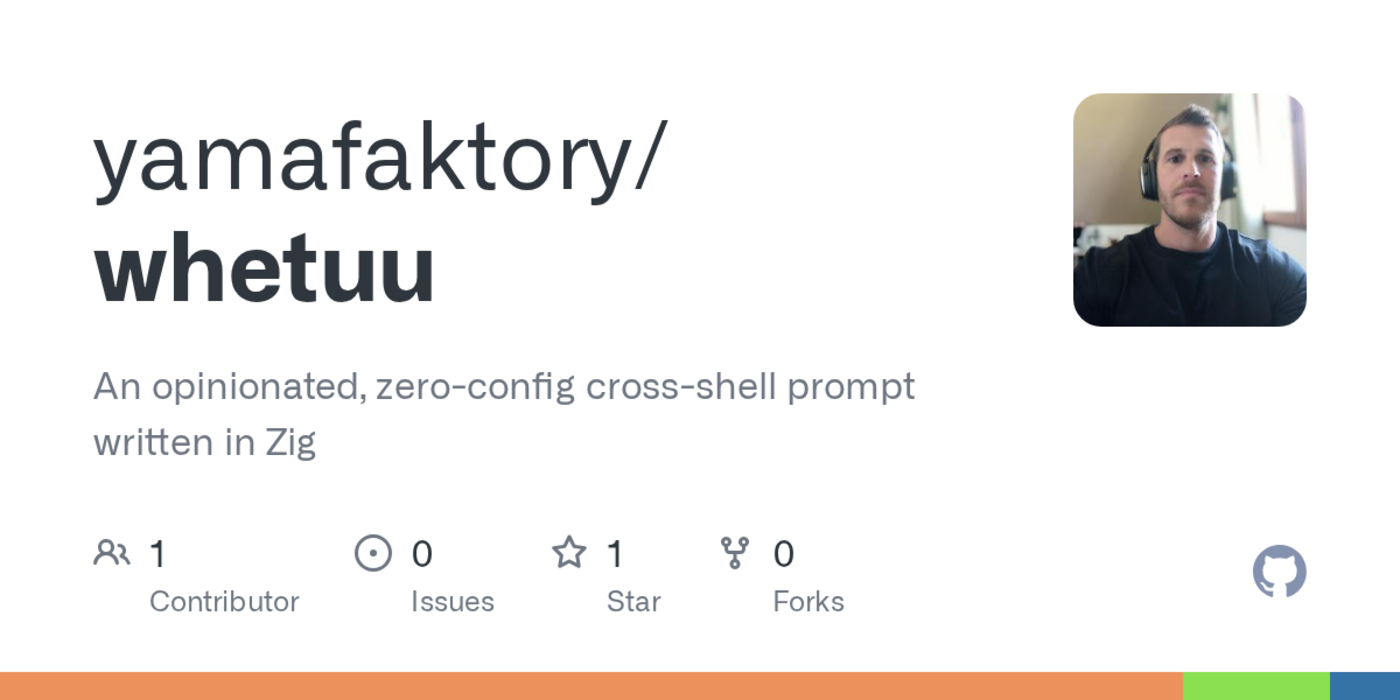 show hn whetuu a zeroconfig crossshell prompt written in zig