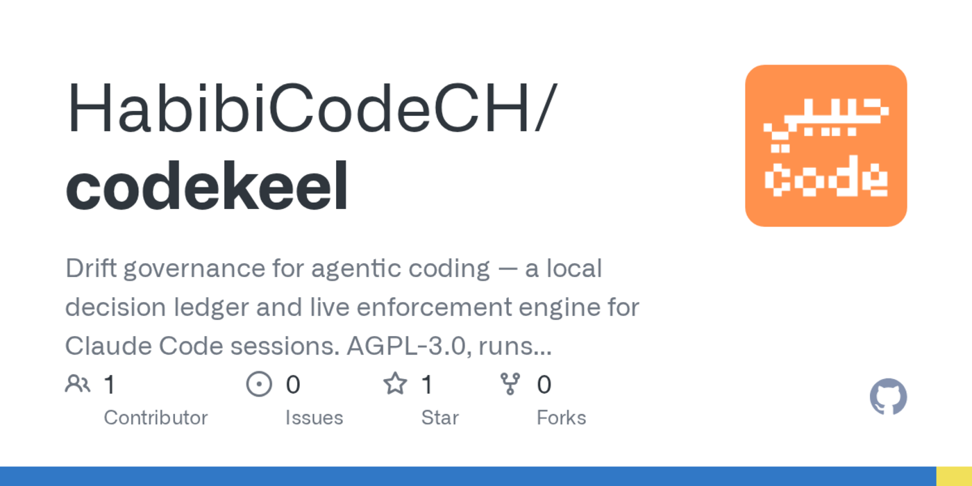 codekeel a context drift governance tool for claude code