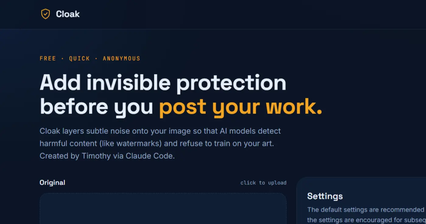 cloak protect your art from ai