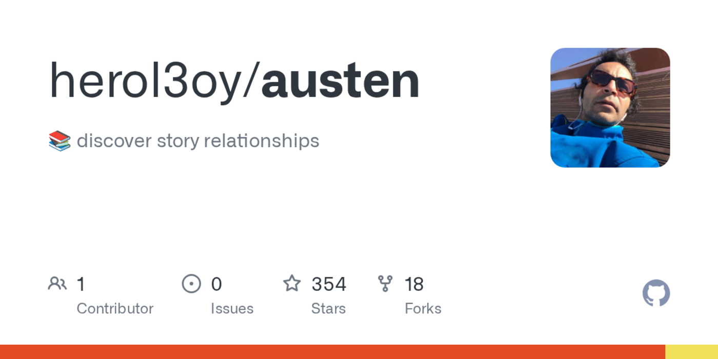 show hn austen discover story relationships