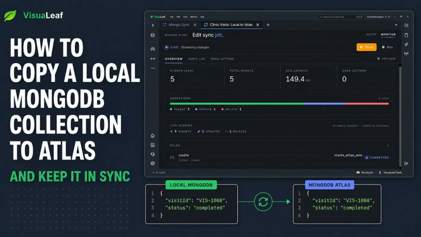 how to copy and sync a local mongodb collection to atlas
