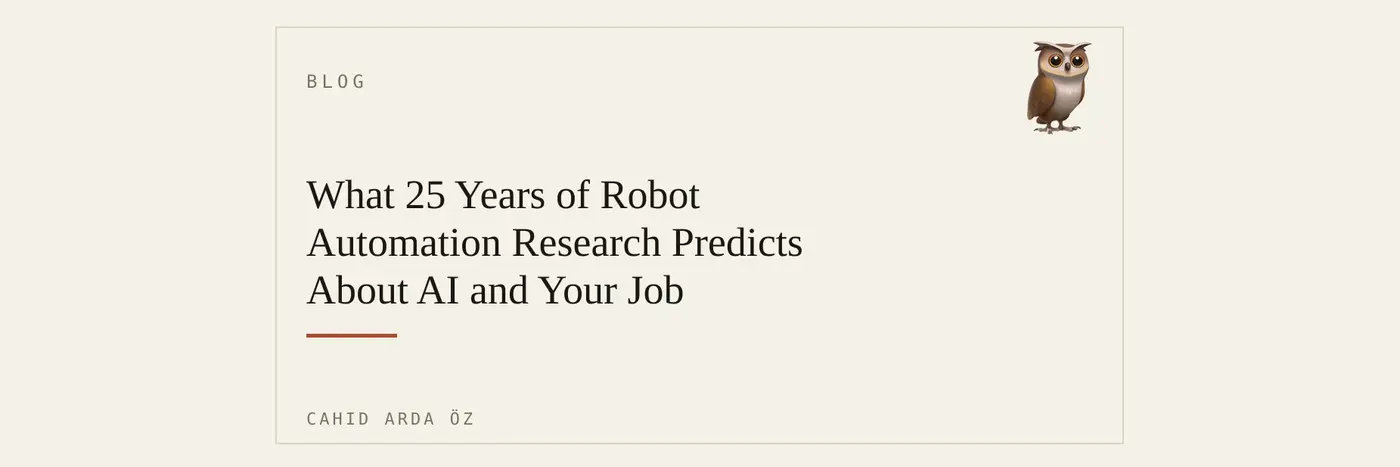 what 25 years of robot automation research predicts about ai and your job