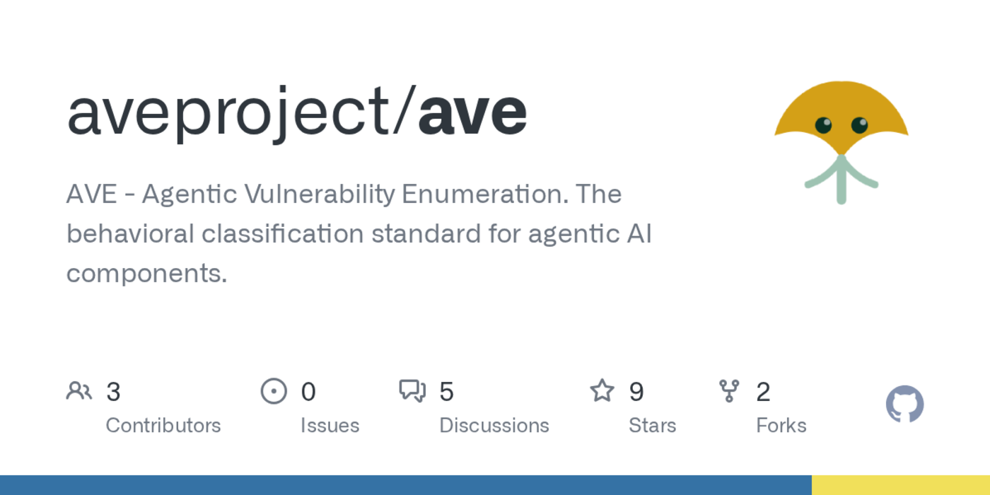 show hn ave a behavioral classification standard for agentic ai