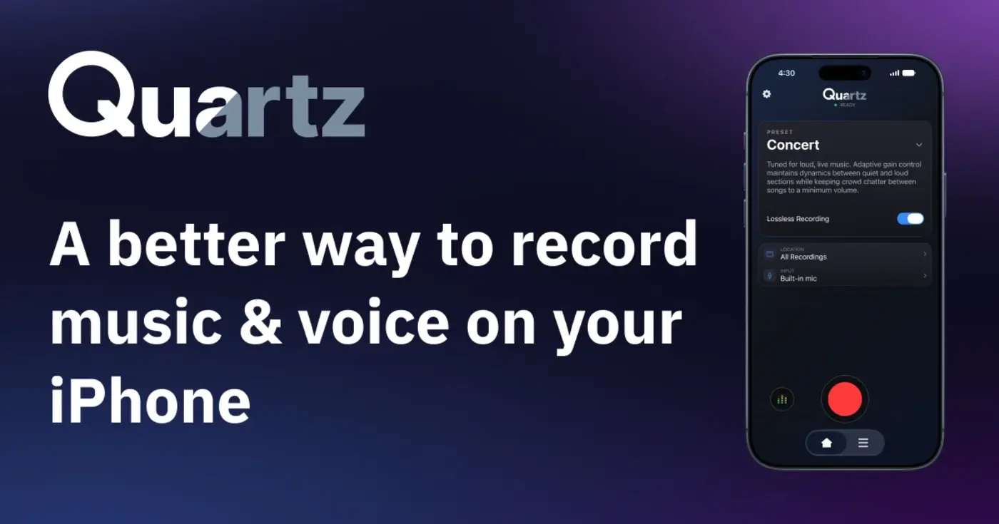 show hn quartz a much better voice memos app iphone