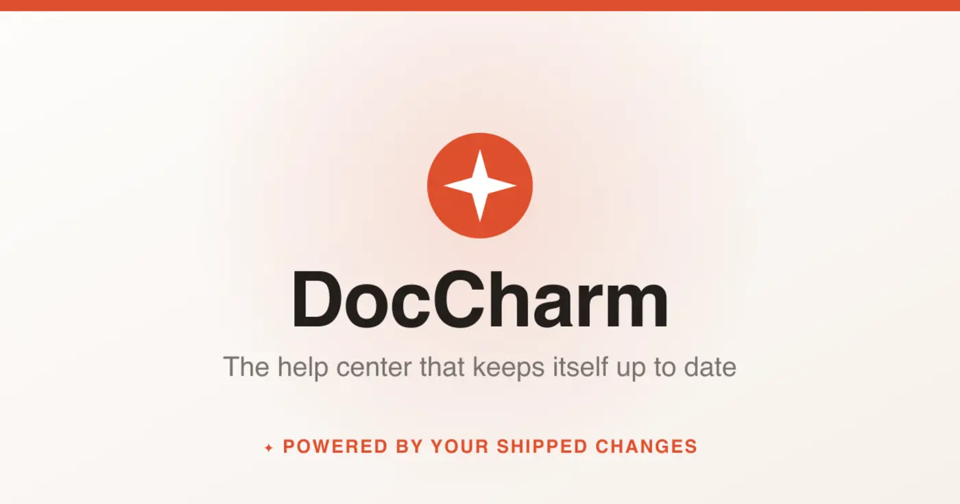 show hn doccharm the help center that keeps itself up to date