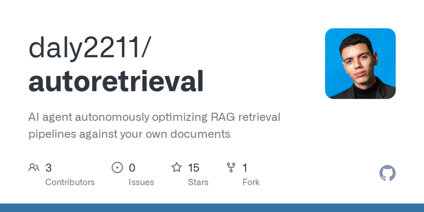 show hn autoretrieval autoresearch for rag pipelines