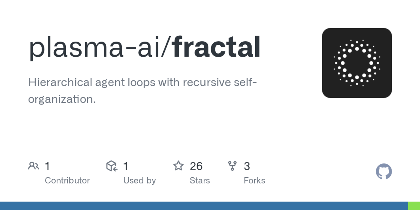 show hn fractal recursive agent loops for complex multistep work