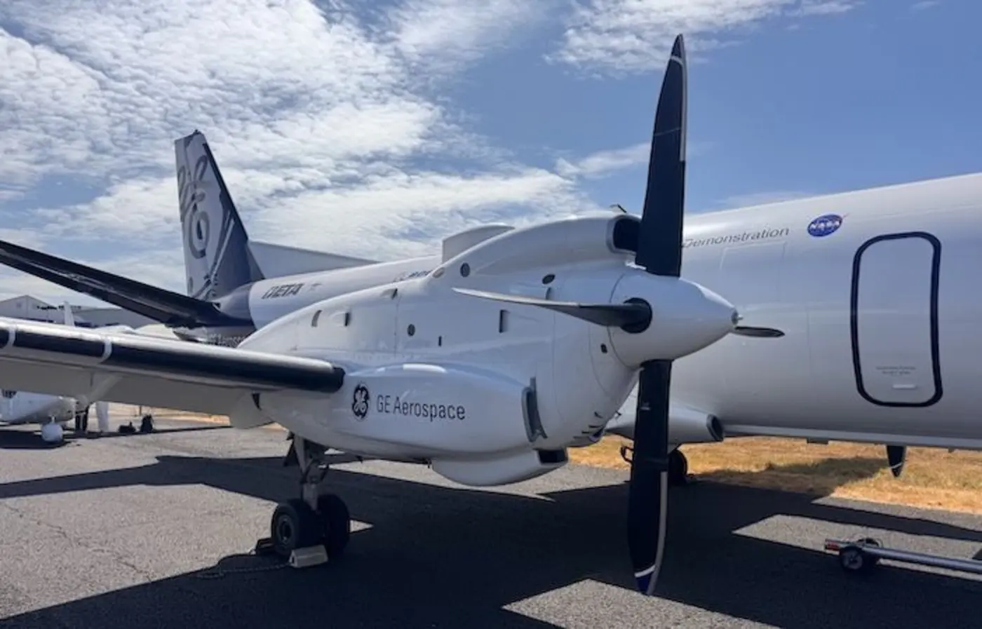 ge aerospace aircraft flies to mark high altitude hybridelectric milestone