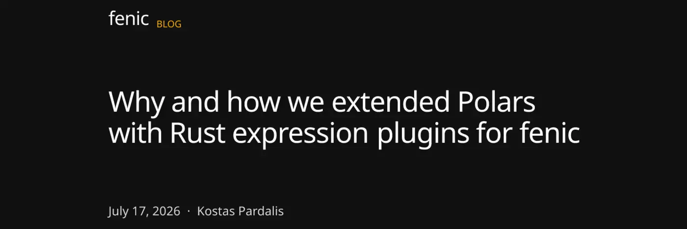extending polars with rust expression plugins