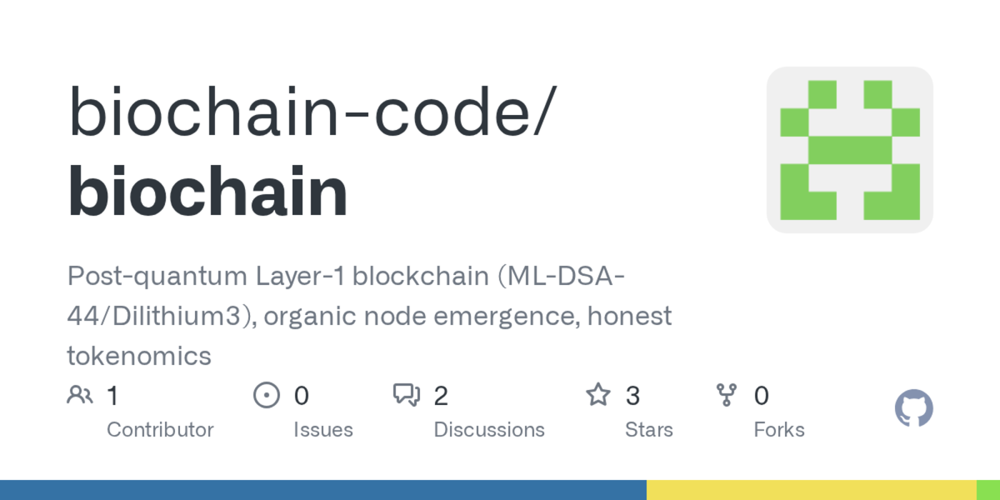 biochain a layer1 blockchain signed with mldsa44 postquantum url