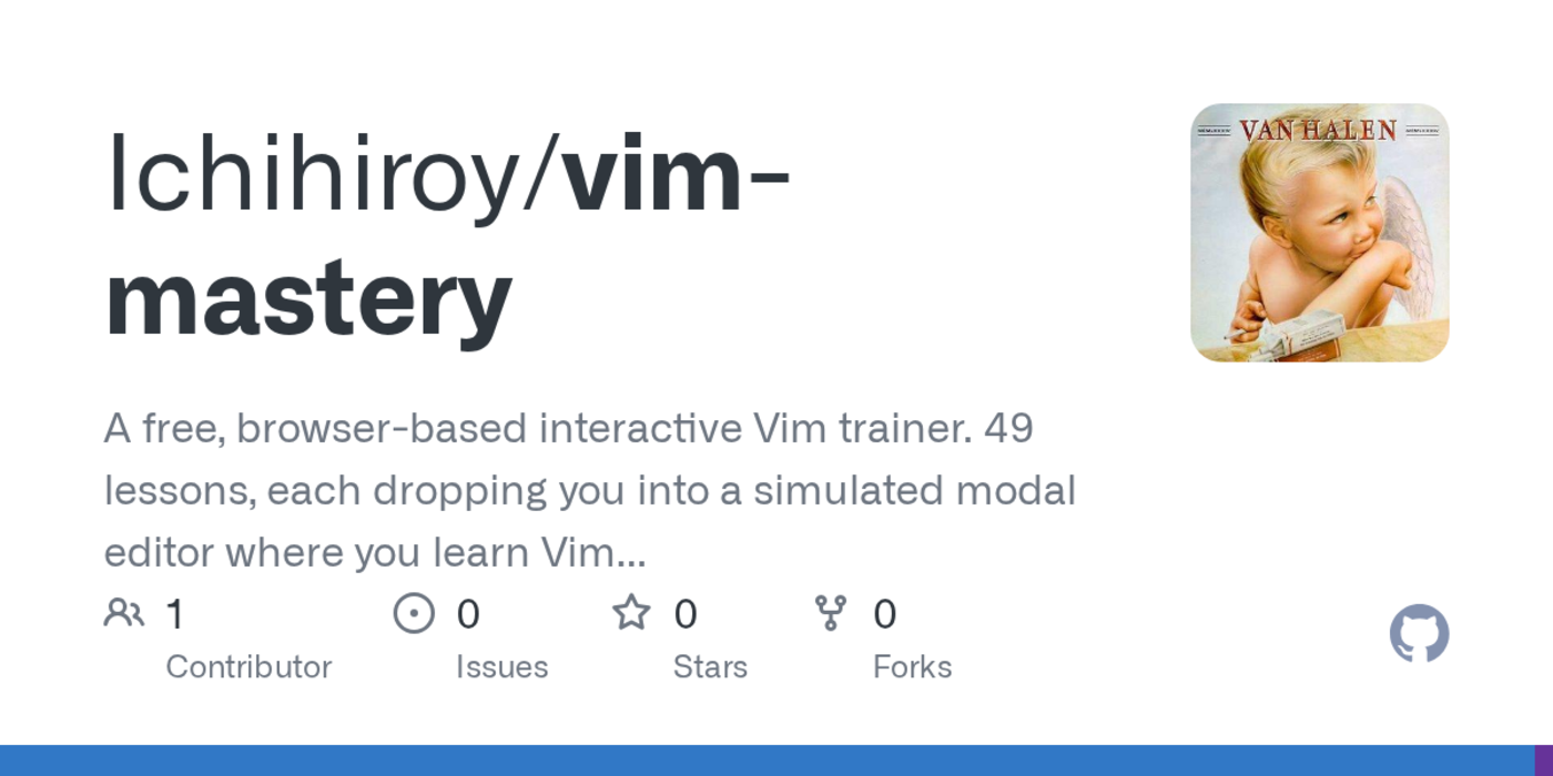 a free browserbased interactive vim trainer