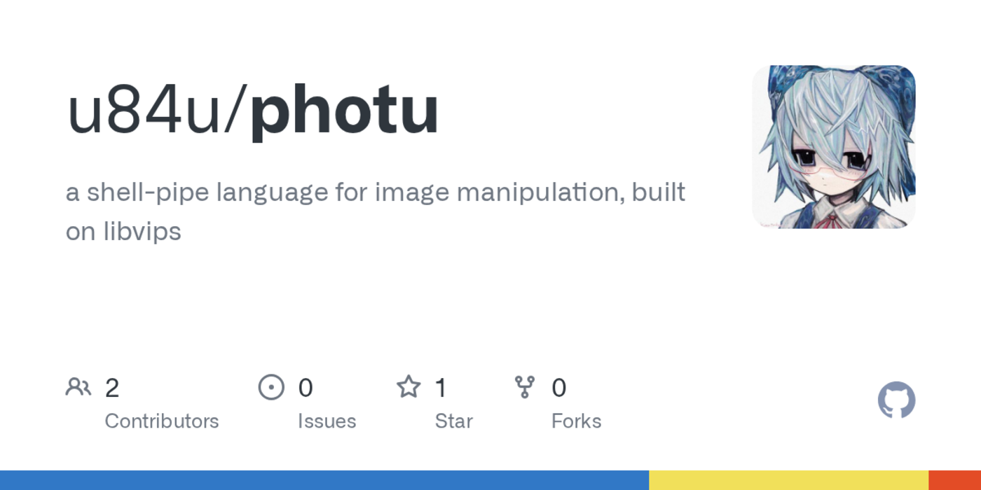 show hn photu a shell pipe cli for batch image processing built on libvips