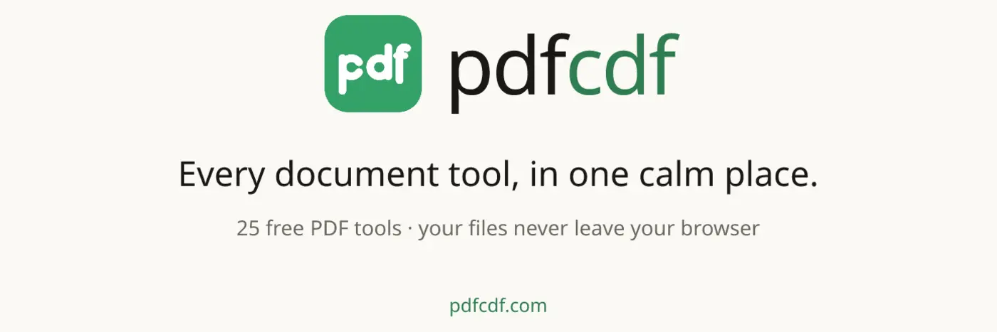 show hn pdf tools that run in the browser no upload