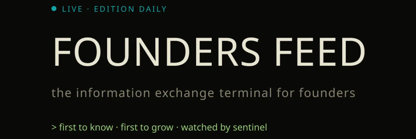 show hn founders feed