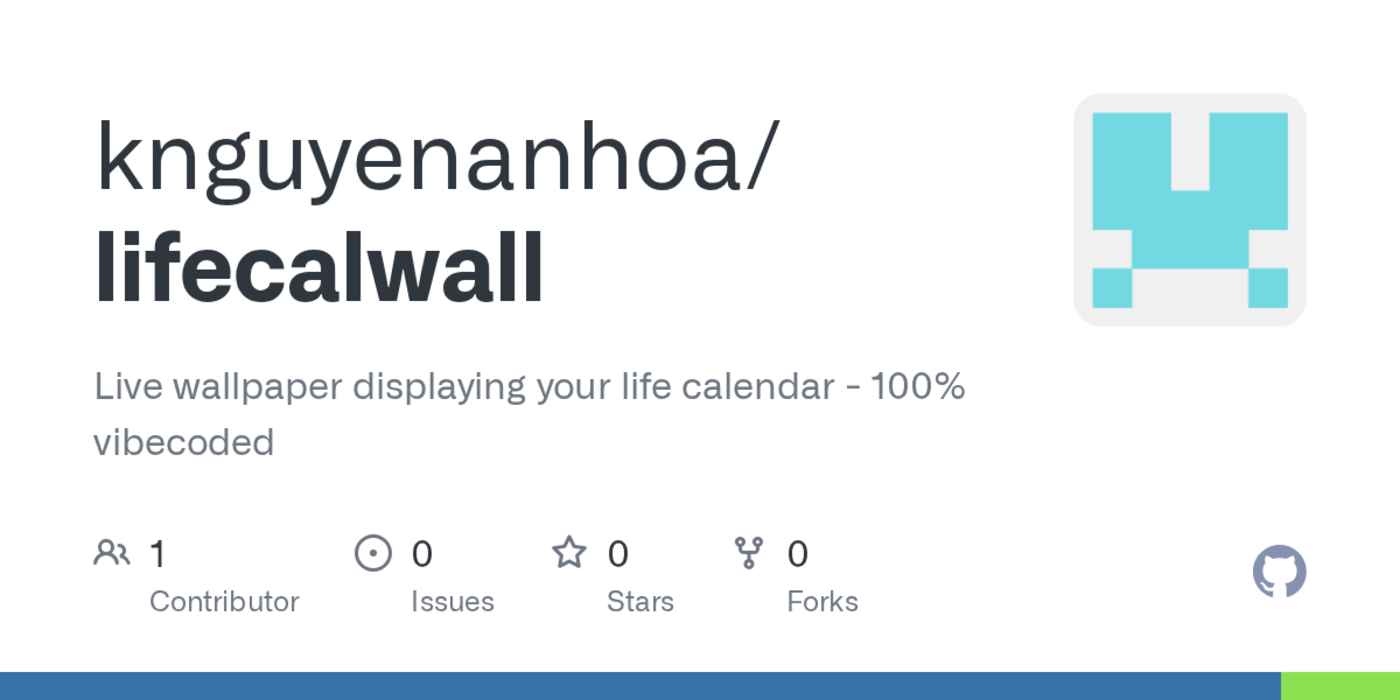 show hn live life calendar wallpaper for mac