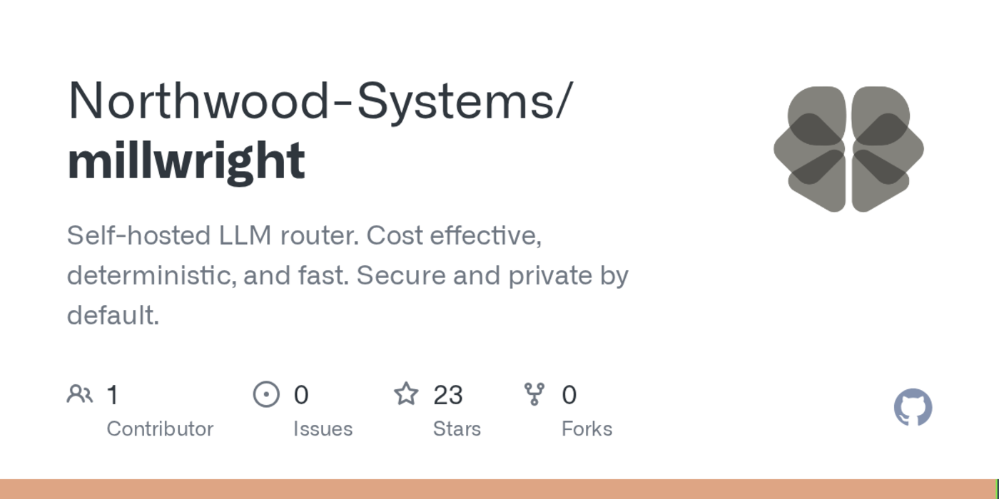 show hn millwright rustbased selfhosted llm router