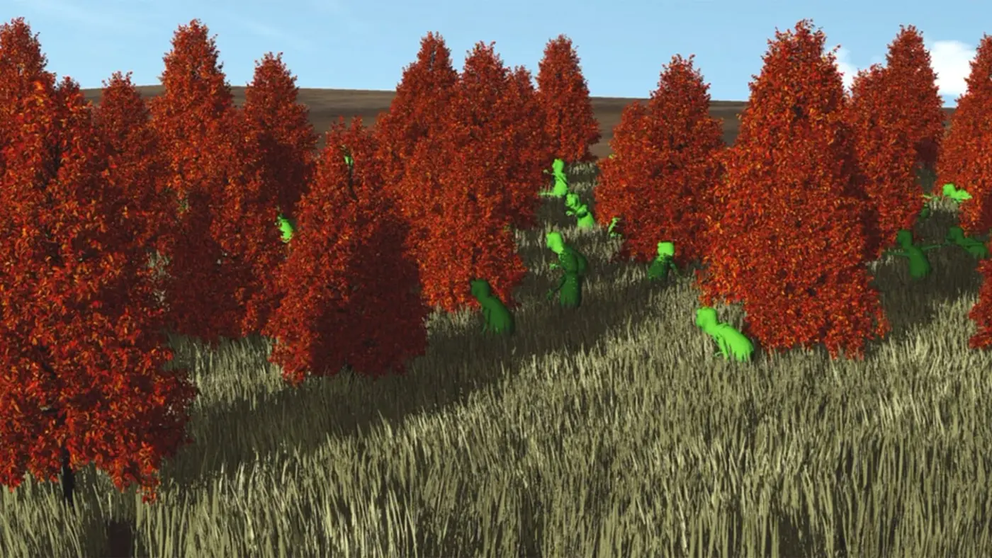 ray tracing massive amounts of animated geometry using tetrahedral cages