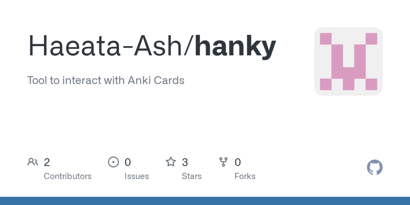 show hn hanky etl style framework for loading flash cards into anki