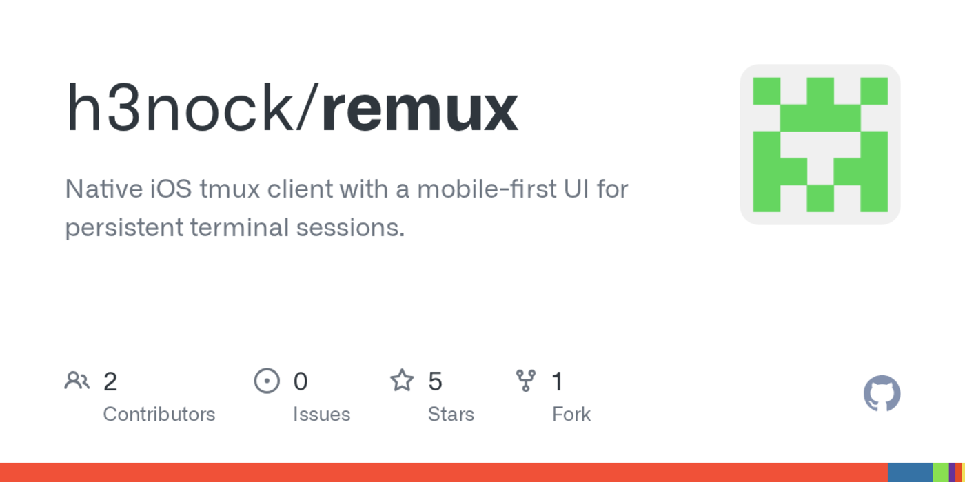 show hn remux an opensource tmux workspace designed for iphone