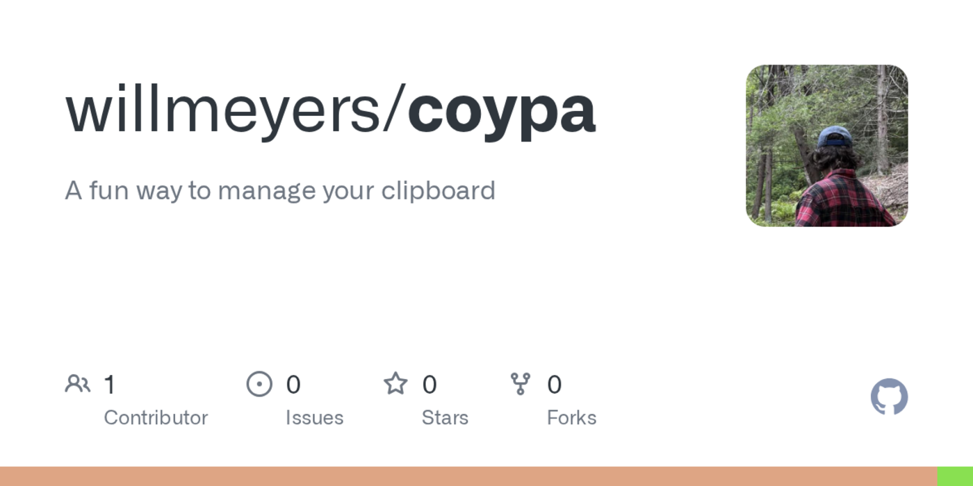 show hn coypa is a fun way to manage your clipboard