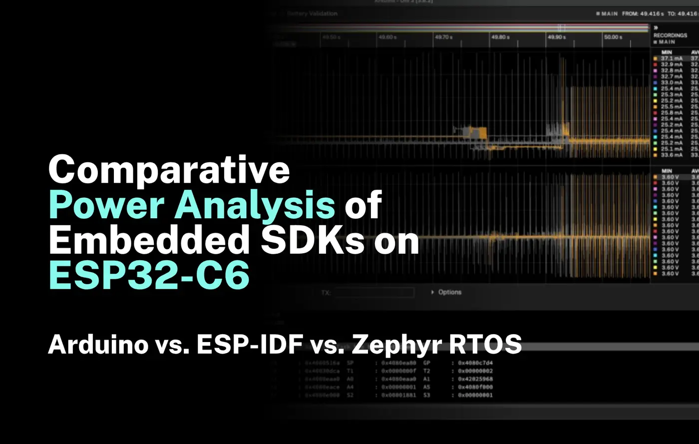 esp32c6 power consumption arduino vs zephyr vs espidf comparison