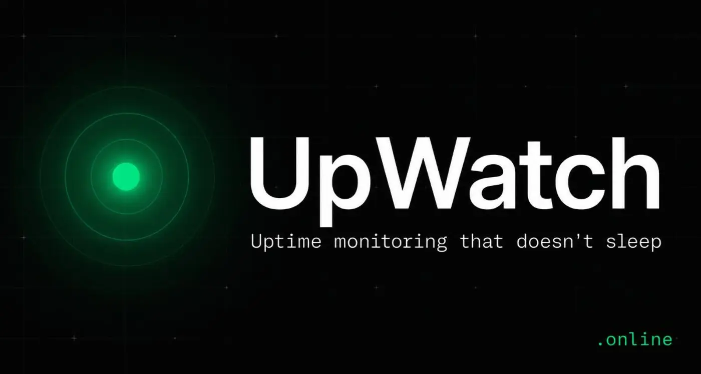 upwatch uptime monitoring with a live public status page free tier no card