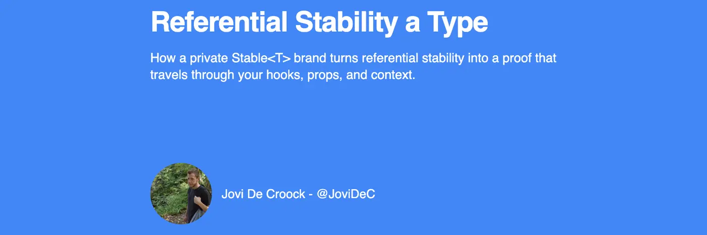 making referential stability a type