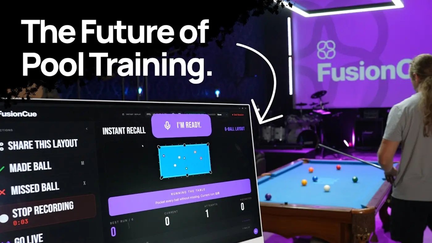 i built the most advanced pool training system ball tracking and projection video