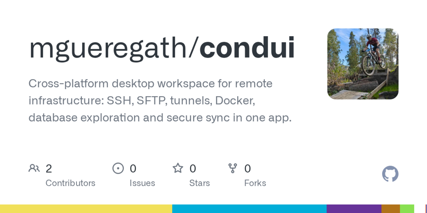 condui a single desktop app for ssh sftp tunnels docker over ssh